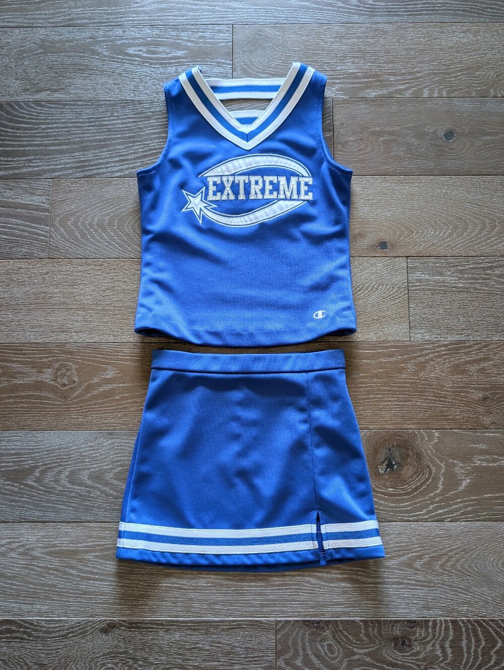 Champion Kids' Blue Extreme Cheerleading Outfit Uniform Costume